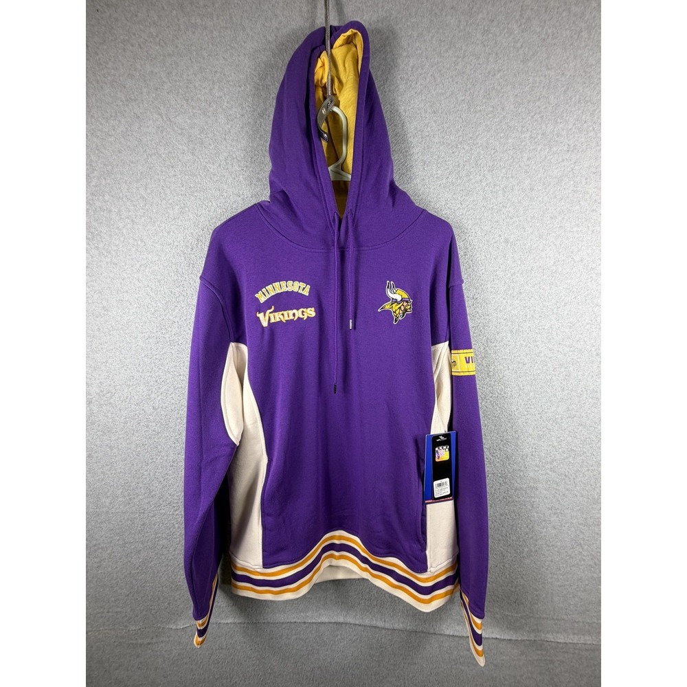 Minnesota Vikings Sweatshirt Mens Medium Purple NFL‎ Football Ultra Game Hooded